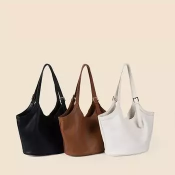 Женская весенняя мягкая кожаная сумка подмышкой, модная сумка через плечо для путешественников, женская сумка-тоут Superior Sense белый