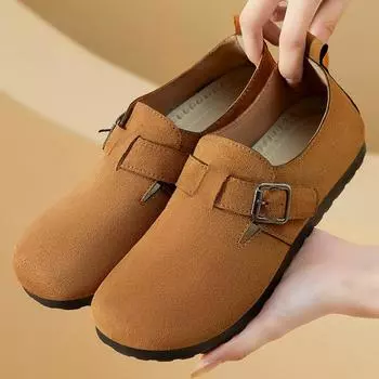 Женская весенняя новая универсальная обувь 2025 года, повседневная женская обувь на толстой подошве, все включено, женская обувь 36