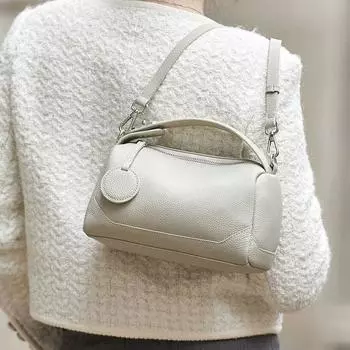 Женская весенняя универсальная сумка-подушка, простая мягкая кожаная сумка, сумка через плечо, маленькая сумка через плечо