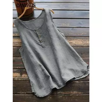 Женская весна и лето Новинка Amazon Ebay Европа и США Однотонная рубашка с круглым вырезом Рубашка из чистого хлопка и льна Женская блузка S белый