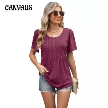 Женская весна и лето, новые свободные футболки с круглым вырезом и короткими рукавами в полоску S белый