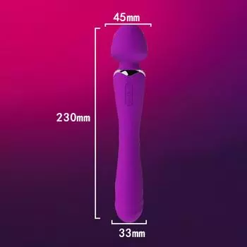Женская вибрация, секс-игрушки для взрослых, согревающая двойная головка, AV-палка, оборудование для женского флирта и мастурбации