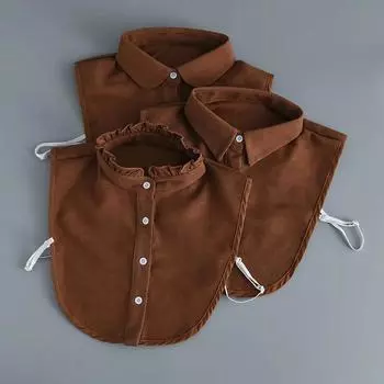 Женская винтажная рубашка с лацканами, съемный воротник с фальшивым воротником, декоративная блузка, топ для женщин, аксессуары для одежды Fuax Cols