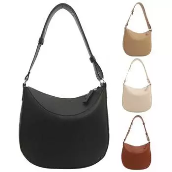 Женская винтажная сумка через плечо из искусственной кожи, универсальная сумка-портфель, большая вместимость, модная женская сумка-тоут для повседневных свиданий чёрный