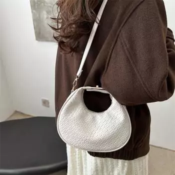 Женская винтажная сумка через плечо с эффектом крокодиловой кожи - легкая сумка через плечо из искусственной кожи с застежкой-молнией для повседневного использования