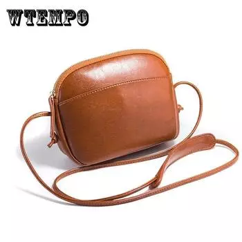 Женская винтажная сумка на одно плечо, однотонная повседневная сумка-мессенджер, элегантная маленькая сумка 20*7*17cm красный