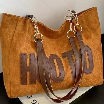 Женская винтажная вышитая сумка-тоут через плечо - Большая вместительная сумка-трансформер на плечо с застежкой-молнией, прочная подкладка из полиэстера