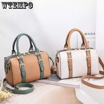 Женская вместительная модная сумка через плечо для людей среднего и пожилого возраста, высококачественная сумка через плечо Atmosphere, женская сумка Boston белый