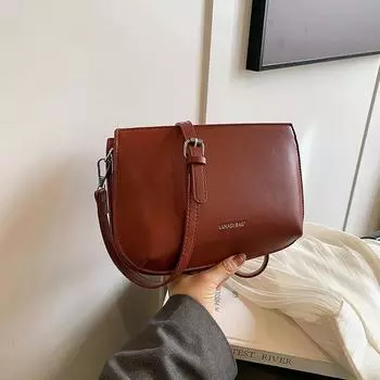 Женская внутренняя прочная сумка через плечо высокого качества из ПУ, мягкие модные сумки на молнии