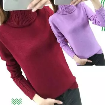 Женская водолазка осень зима свитер женский длинный рукав трикотажные женские свитера и пуловеры женский джемпер трикотажные топы S белый