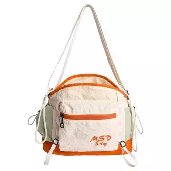 Женская водонепроницаемая наплечная сумка Легкая мужская вместительная сумка кросс-боди оранжевый