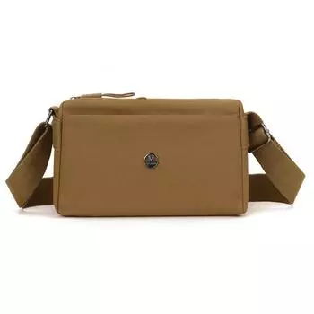 Женская водонепроницаемая нейлоновая многослойная сумка через плечо, женская сумка большой вместимости, кошелек, женская повседневная сумка-подушка через плечо кофейный