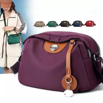 Женская водонепроницаемая нейлоновая сумка через плечо, роскошные дизайнерские сумки большой вместимости, кошелек, женские повседневные сумки-подушки через плечо 22x11x14cm темно-зеленого