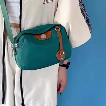 Женская водонепроницаемая нейлоновая сумка через плечо, роскошные дизайнерские сумки большой вместимости, кошелек, женские повседневные сумки-подушки через плечо as picture хаки