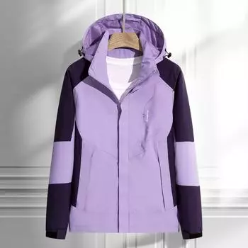 Женская водонепроницаемая походная куртка большого размера, ветровка, ветровка для кемпинга, охоты, бега, походов, рыбалки, пальто для мужчин на открытом воздухе M розовый