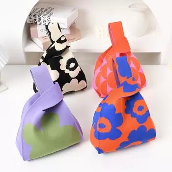 Женская вязаная сумка-тоут в стиле жилета Niche Design на одно плечо для ежедневных поездок на работу 20x12x35 cm