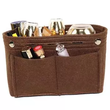 Женская простая фетровая сумка-тоут органайзер вставка большая вместимость разделители для сумки темно-синий