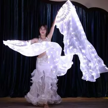 Женская вуаль для танца живота 1,8 с USB-зарядным устройством