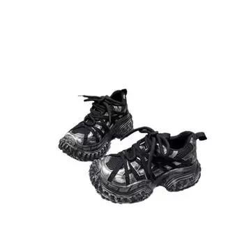 Женская вулканизированная обувь, дышащая обувь для папы, женские осенние новые ретро-кроссовки с толстой подошвой, увеличивающие рост, для женщин 35