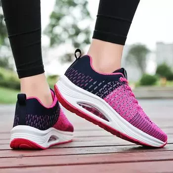 Женская вулканизированная обувь, дышащие кроссовки для ходьбы, модная воздушная подушка, толстая подошва, спортивная обувь для тенниса на открытом воздухе 35 белый