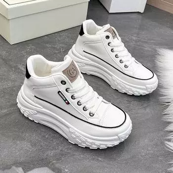 Женская вулканизированная обувь на платформе, модная осенняя новая женская обувь для бега, спортивная, повседневная, дышащая, износостойкая обувь 35 хаки