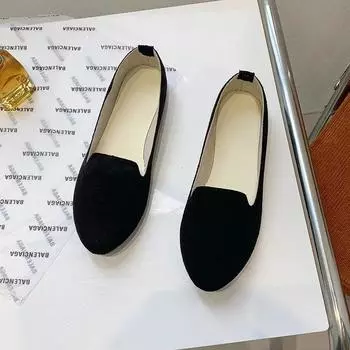 Женская вулканизированная обувь, однотонные женские лоферы с открытым носком, женская обувь на плоской подошве, легкие теплые мокасины, весенние Zapatos Mujer 35 светло-синий