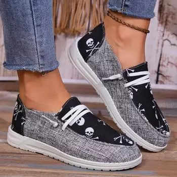 Женская вулканизированная обувь, парусиновая обувь на плоской подошве со шнуровкой, осенняя женская дизайнерская повседневная обувь, женские дышащие кроссовки, модная обувь 36 серый