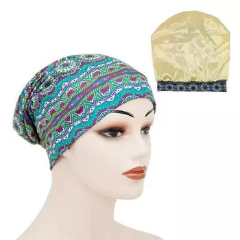 Женская высокая эластичная ночная шапка, атласная шапочка для ночного сна, крышка для сна 10
