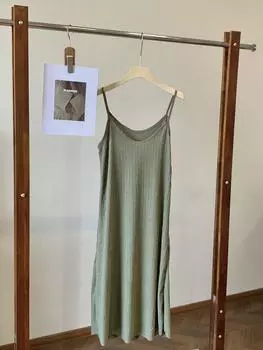 Женская высококачественная плиссированная юбка на подтяжках - весенняя коллекция, доступна в больших и маленьких размерах, свободный крой, однотонная, длинная M (95-110 jin) зелёный