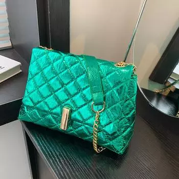 Женская высококачественная, роскошная сумка через плечо с лазерным дизайном, модная сумка-мессенджер из искусственной кожи с вышивкой 22x8x15cm