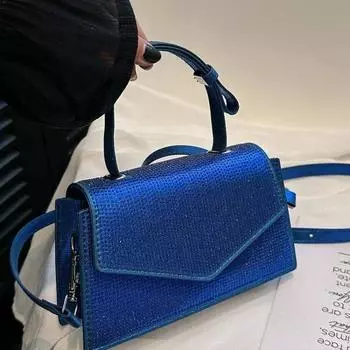 Женская высококачественная сумка со стразами, универсальная сумка на одно плечо, новая модная светская львица, доступная роскошь