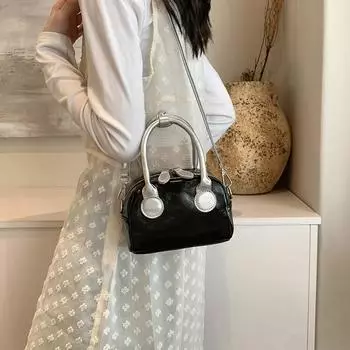 Женская высококачественная текстурная сумка в весеннем стиле, новинка 2024 года, модная маленькая квадратная сумка, универсальная сумка через плечо на одно плечо