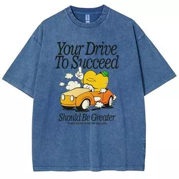 Женская выстиранная футболка с принтом мультяшного персонажа, оверсайз, с коротким рукавом, милый топ-сердечко, унисекс, парные футболки S