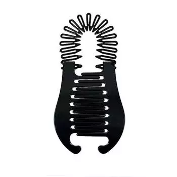 Женская заколка для волос банан для укладки, не выцветающая, краб для волос, большой размер, для густых волос, зажим для волос на затылок, аксессуары для волос чёрный