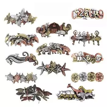 Женская заколка для волос из цинкового сплава, аксессуары для волос, заколка-бабочка, держатель для хвоста, зажим-пружинка в виде животного L