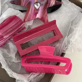 Женская заколка для волос прямоугольный головной убор женские заколки для волос хрустальная акула зажим ацетат корейские заколки для волос E