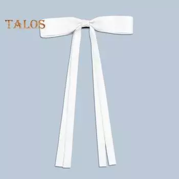 Женская заколка для волос с бантом, длинная лента, противоскользящая заколка для волос, зажимы для волос, заколка, аксессуары для волос красный