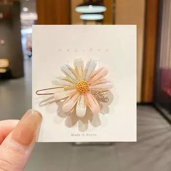 Женская заколка для волос со стразами и жемчугом, маленькая свежая челка, боковая заколка, аксессуары для волос