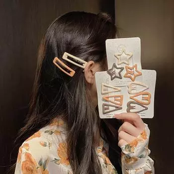 Женская заколка для волос «утконос» для лба и челки star