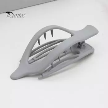 Женская заколка для волос в форме листа, противоскользящая зубчатая шпилька для волос с затылком, удобный держатель для волос света кофе