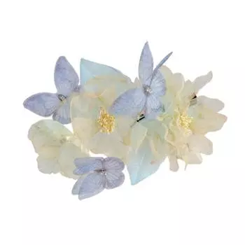 Женская заколка для волос в стиле ретро с декором в виде бабочек и цветов, шпильки для волос, дизайн с пружинным зажимом, декоративный головной убор, аксессуары для волос 1pc