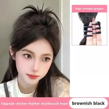 Женская заколка-краб для волос с полузавязкой, перо, воланчик, ленивый пучок, краб-клипса, парик, заколка для захвата, аксессуары для волос для высокого хвоста