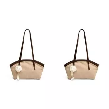 Женская замшевая сумка-тоут, большая вместимость, сумка через плечо, повседневная сумка для работы(бежевый)