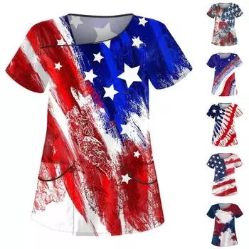 Женская защитная рабочая одежда с двойным слоем и карманами ко Дню независимости L чёрный