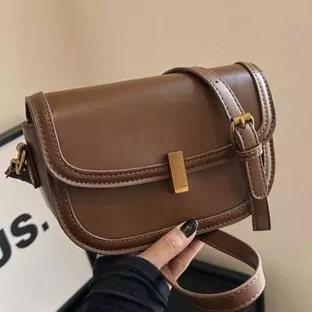 Женская женская сумка Baobao, новая высококачественная текстура 2023 года, маленькая и популярная осенне-зимняя универсальная сумка через плечо в стиле ретро на одно плечо, популярная седельная сумка