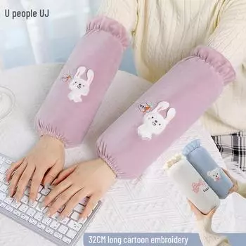 Женская зимняя фланелевая кофта Ruiya с длинными рукавами и рисунком кролика, с дополнительными цветами Approx 32cm