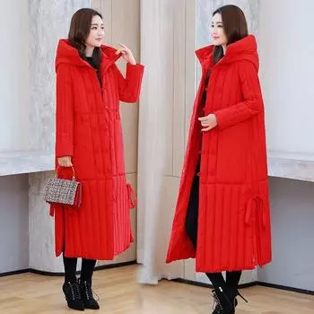 Женская зимняя куртка больших размеров с утолщенной подкладкой, теплая верхняя одежда, длинная, облегающая, повседневная, удобная, с капюшоном, на пуговицах 3XL