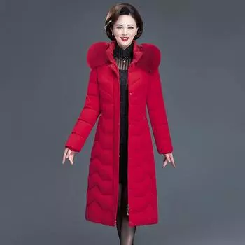 Женская зимняя куртка больших размеров с утолщенной подкладкой, теплая верхняя одежда, свободная повседневная, удобная, с воротником-стойкой на молнии 6XL