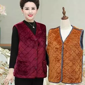 Женская зимняя куртка больших размеров с утолщением и подкладкой, свободный жилет с открытыми плечами, теплая повседневная удобная жилетка в полоску 5XL