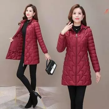 Женская зимняя куртка, длинная парка, толстые теплые зимние пальто, женская парка с капюшоном и хлопковой подкладкой, женская куртка, пальто 6XL XXXXXXL чёрный